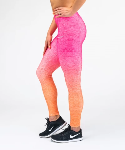 Pink Orange Ombre Leggings