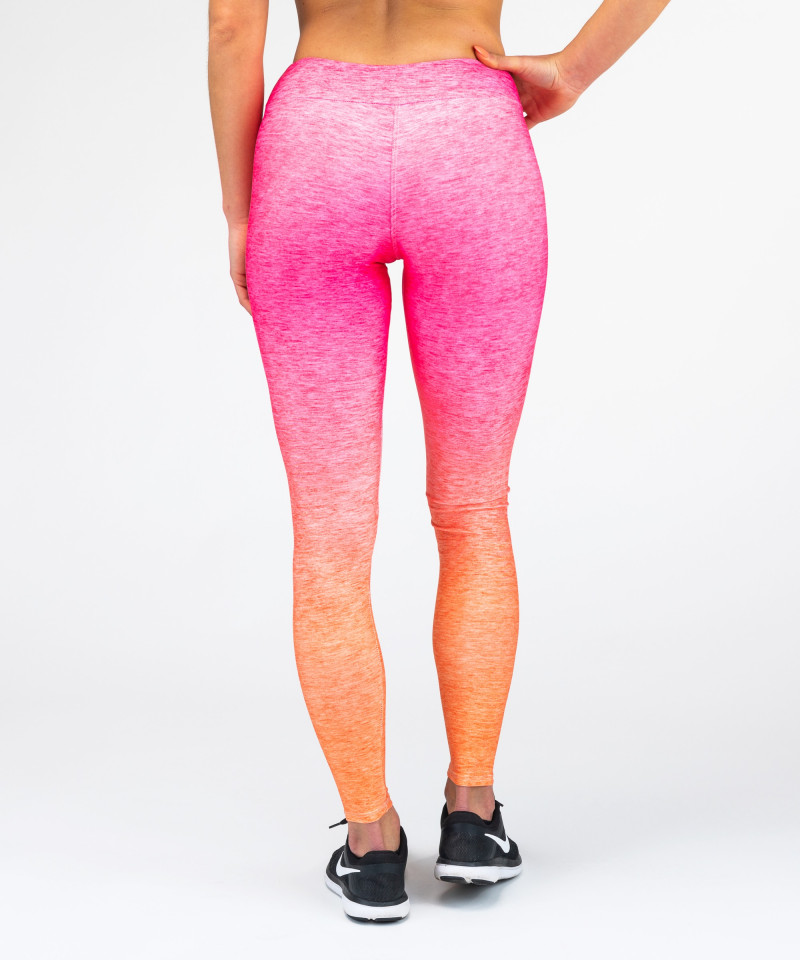 Pink Orange Ombre Leggings - Carpatree