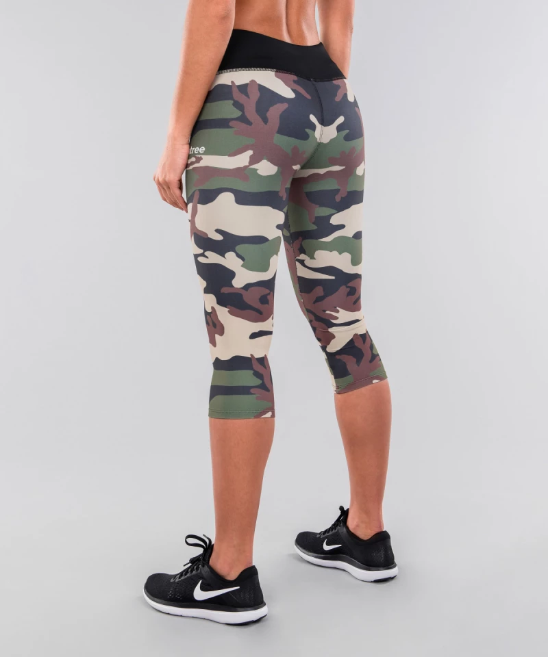 Buy Green Camo Capri Leggings for Women Army Camouflage Pattern Online in  India  Etsy