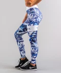 Niebieskie legginsy Tropical 2