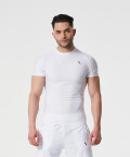 Herren Kompressions T-Shirt Delta in Weiß