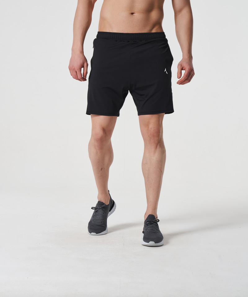 Black Voyager Zipped Shorts 1