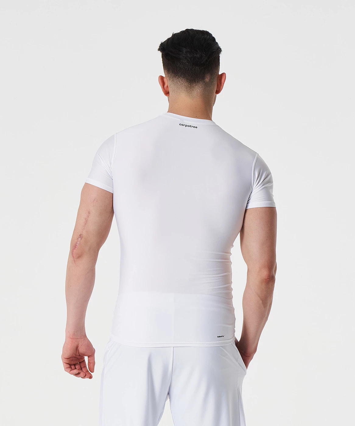 Men's White Delta Compression T-shirt - Carpatree