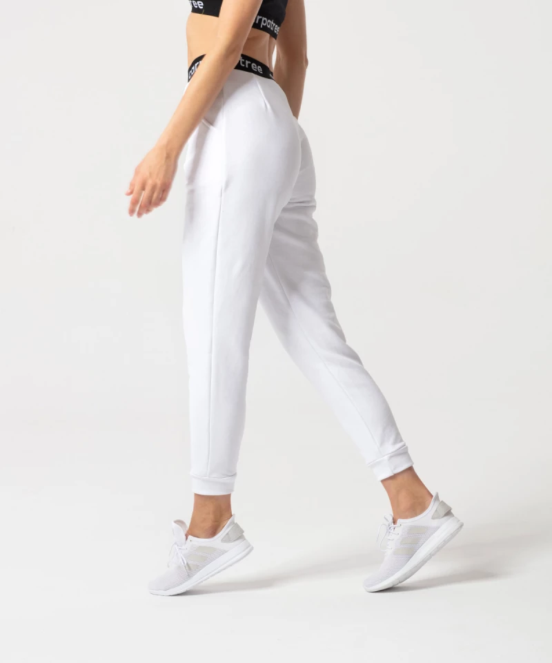 White Lucky Joggers 3