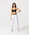 White Lucky Joggers 4