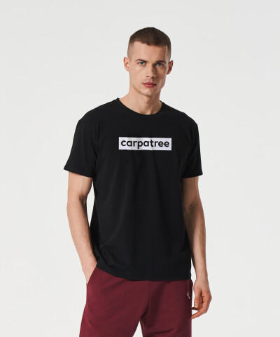 Schwarzes Negative T-Shirt für Herren