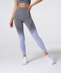 Legginsy bezszwowe Phase, Szaro-fioletowe ombre