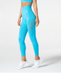Legginsy bezszwowe Phase, Niebieskie Azure