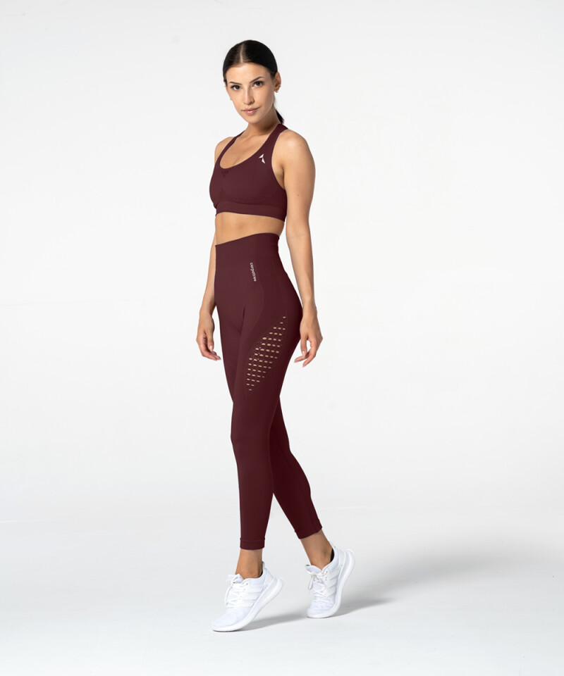 Burgundy Phase Seamless Bra 2