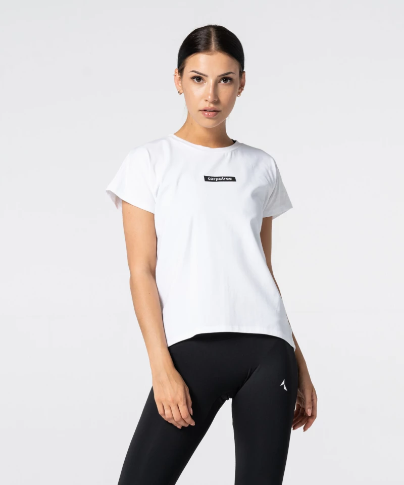 Women's White Symmetry T-shirt - Carpatree