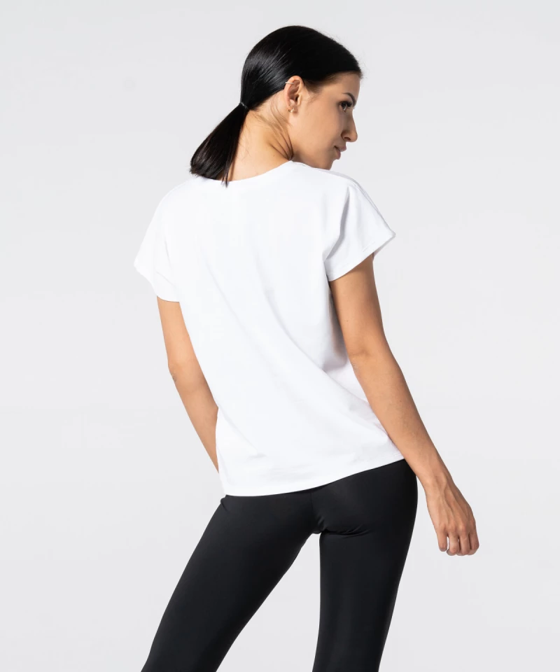 Women's White Symmetry T-shirt 2