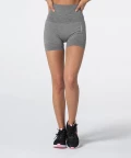 Women's Grey Melange Model One Seamless Shorts 2