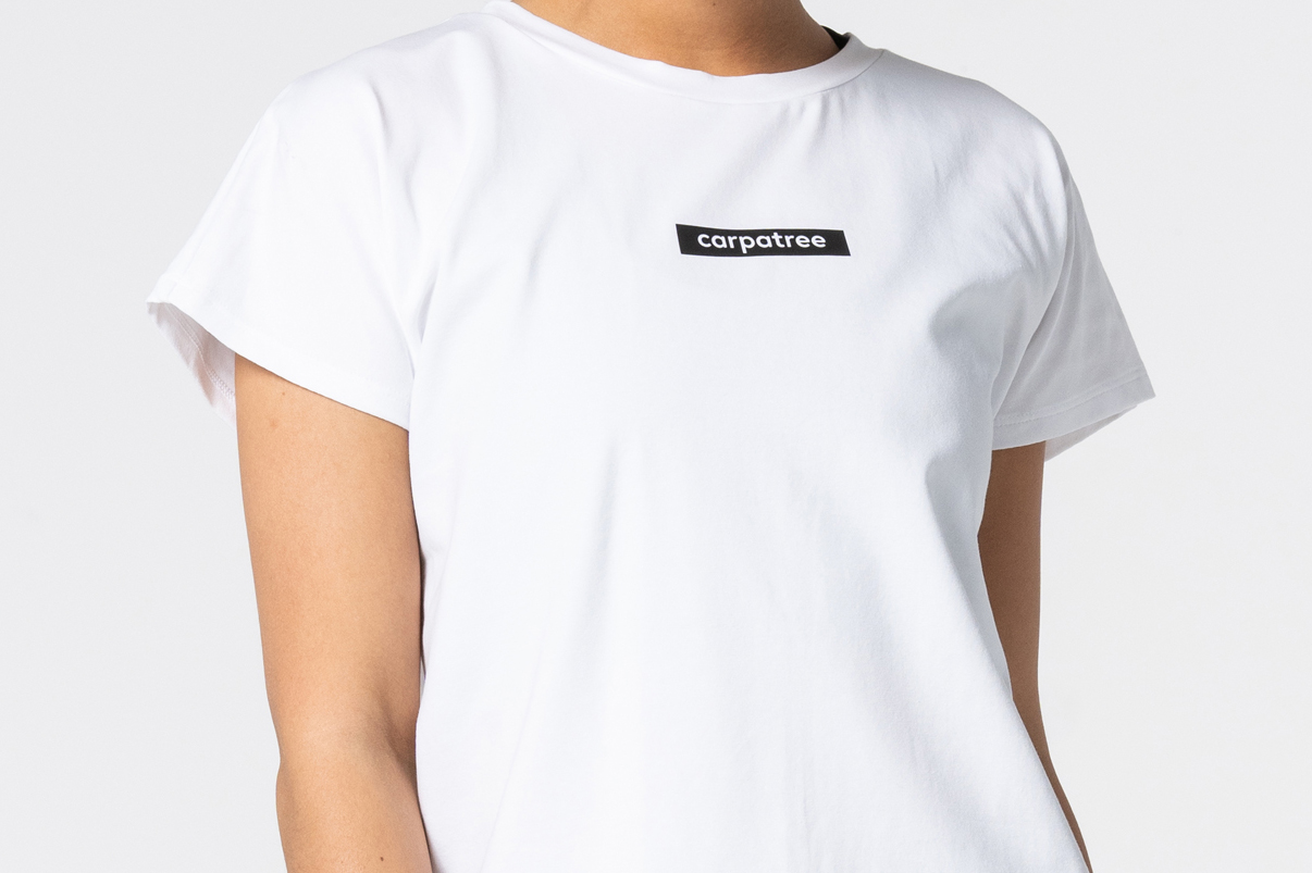 Women's White Symmetry T-shirt - Carpatree