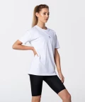 Women's Gym White Boyfriend T-shirt