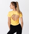 Open Back T-shirt, Yellow