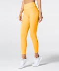 żółte, cytrusowe legginsy z wysokim stanem Spark™