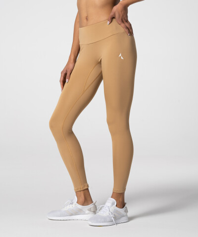 Damskie kawowe legginsy z wysokim stanem Spark™