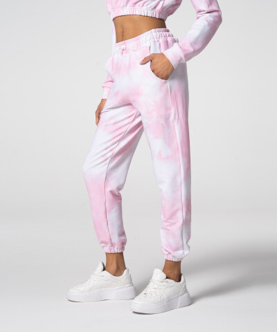 Comfortable Pink Tie Dye Juniper Sweatpants