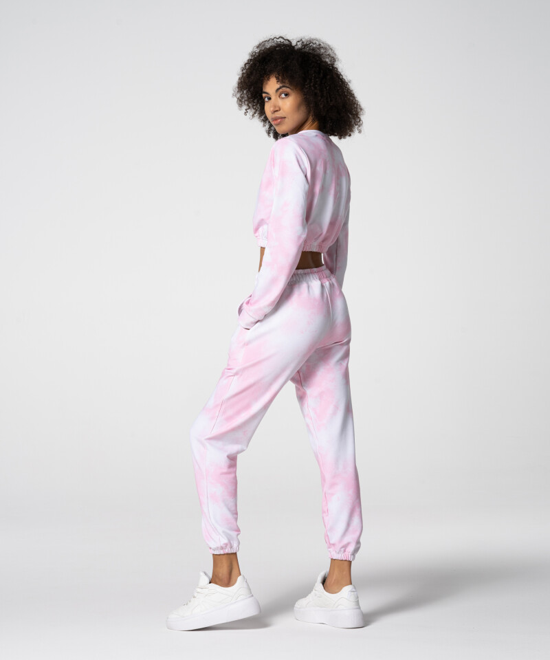 Body-shaping Pink Tie Dye Juniper Sweatpants