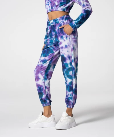 Trendy Navy Tie Dye Juniper Sweatpants