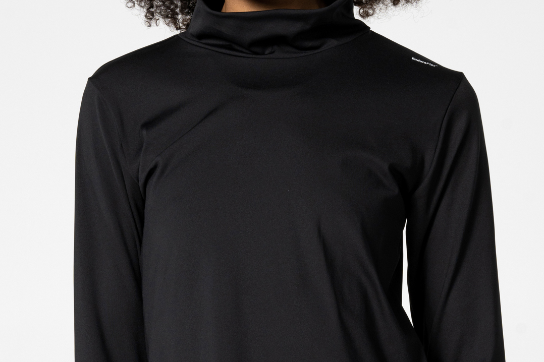 Black hoodie with high neck