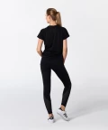 Black Active T-shirt with short sleeves