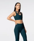 Navy and Grey Spark Double Bra for active women