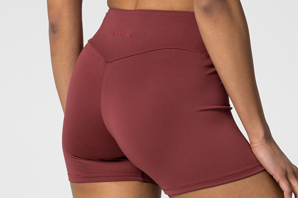 burgundy spark shorts