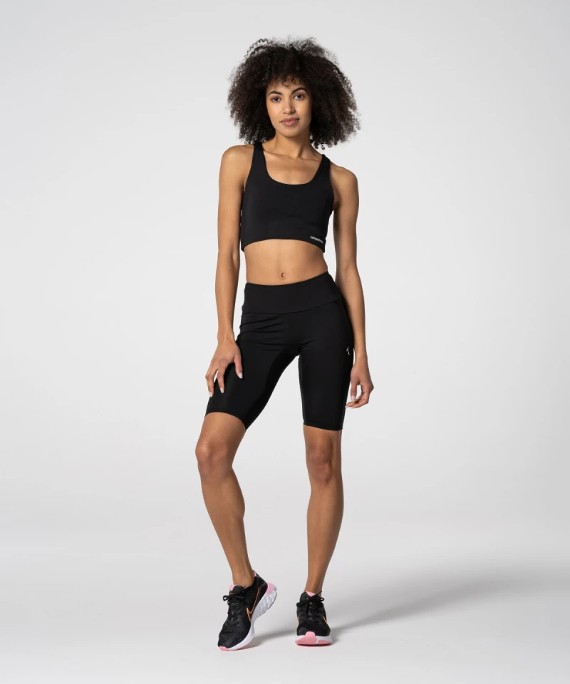 Women's Black Spark™ Biker Shorts for gym