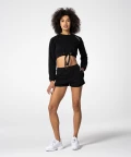 Women's Black Fitness Pirum Shorts