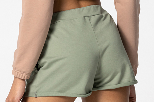 olive women's shorts