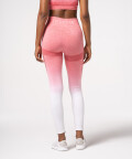 Pink and white ombre leggings