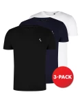 Scout T-shirts, 3-pack, Black, Navy, White