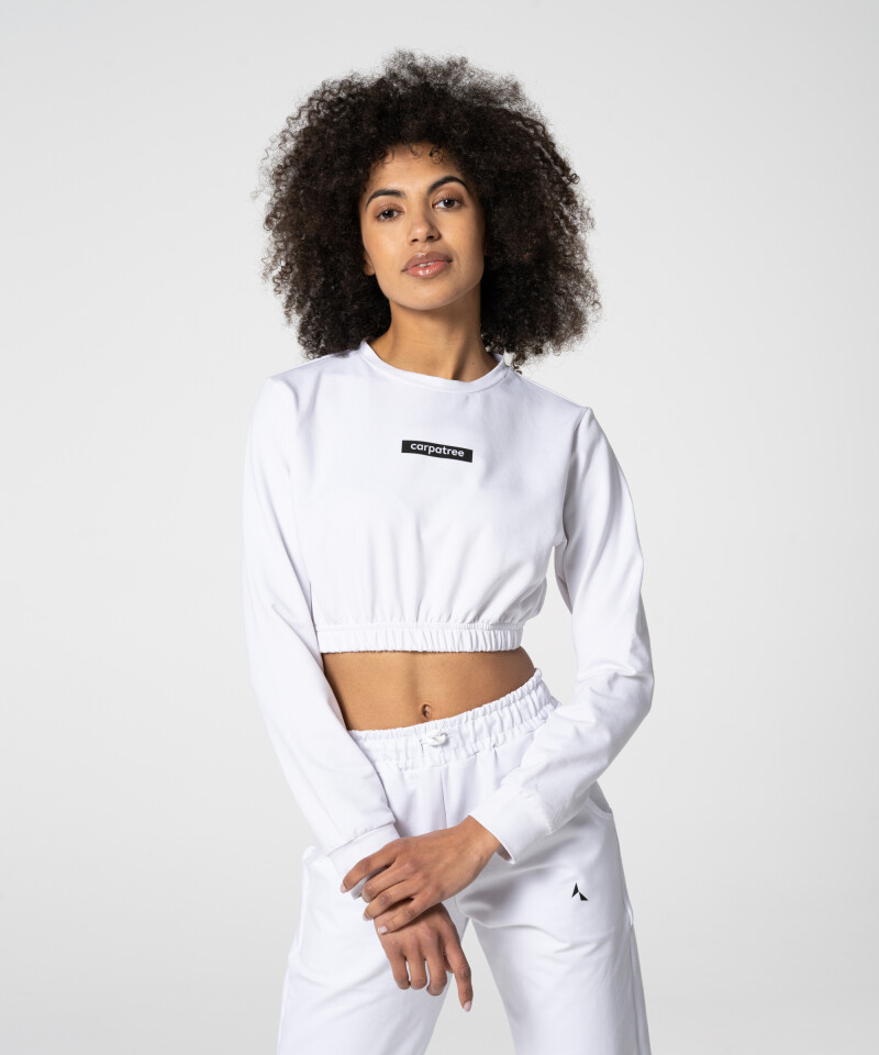 White Sports Women's Sweatshirt
