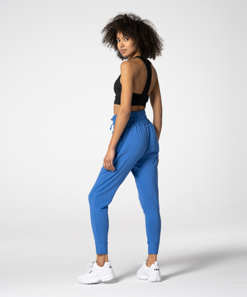 Women's Sweatpants with elastic cuffs, Blue