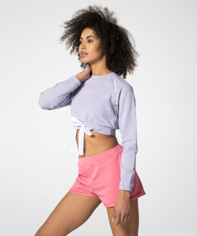Lavender Tilia Cropped Sweatshirt
