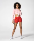 Pink Hoodie with tape at the waist