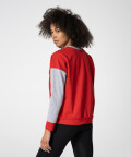 Rot-Graues College Sweatshirt für Damen 2