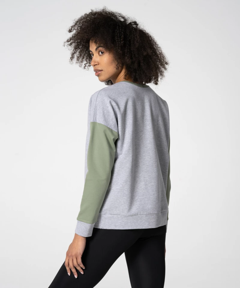 women's grey sports sweatshirt
