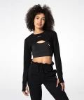 Women's Black gym sweatshirt