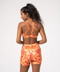 Orange Bra with cut-outs