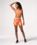 Orange Highwaist Women's Shorts