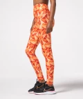 Pomarańczowe sportowe damskie legginsy