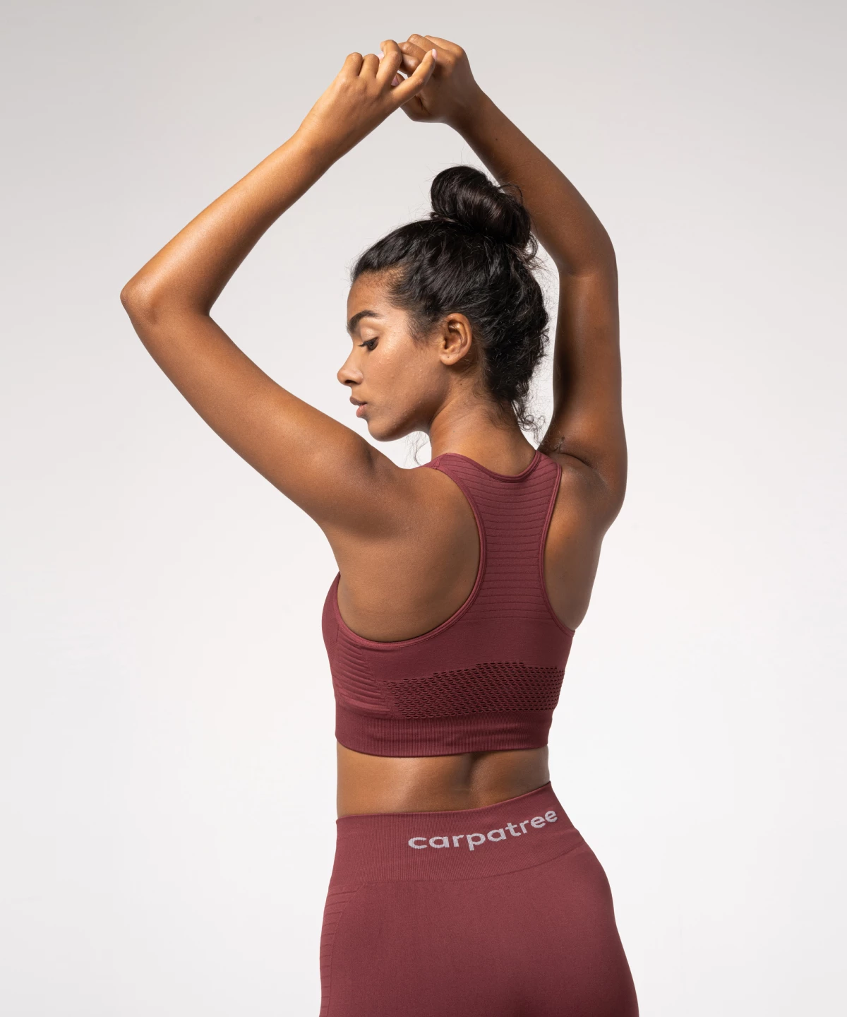 Pink Rose Arcade Seamless Sports Bra - Carpatree