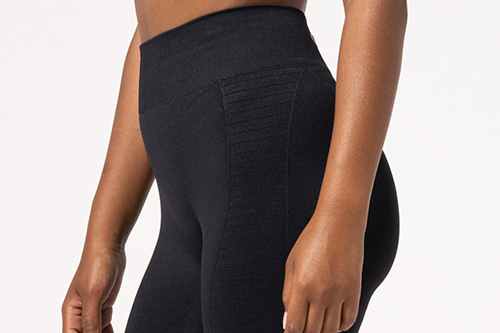 seamless black force leggings