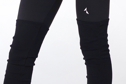 czarne legginsy z logo