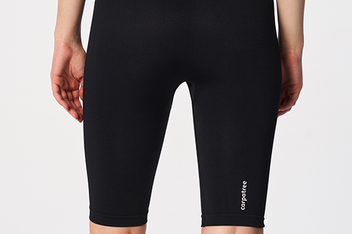 sports black seamless shorts