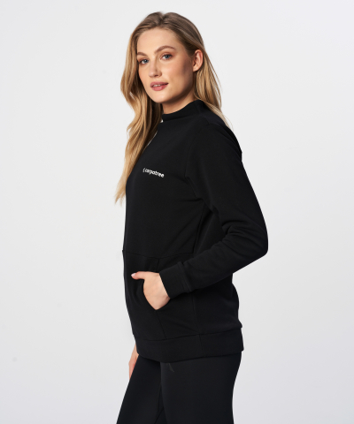 Czarna bluza Funnel Neck