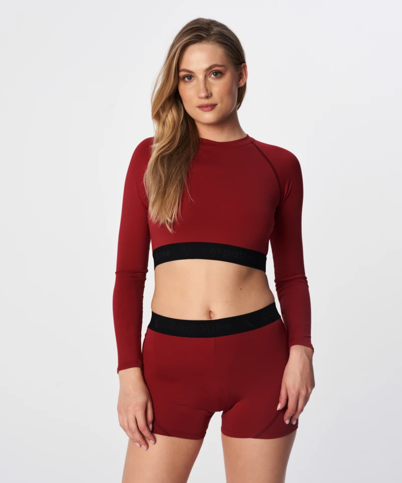Red sports top