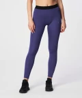 Violet elastic tape leggings